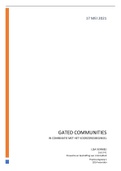 Gated communities essay preventie en bestraffing van criminaliteit