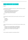 NSG 3029 CH1 &lpar;2&rpar; QUIZ&period;