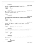 BIBL 105 quiz 6 answers complete solutions