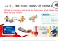 Theme 1: 1.1.5 The Functions of Money