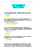 NR511 Week 5 Davis Edge &vert; LATEST SOLUTION 