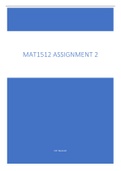 MAT1512 Assignment 2