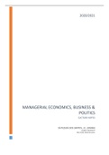 Managerial Economics, Business and Politics - ALL LECTURES