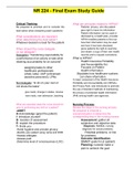 NR 224 - Final Exam Study Guide&period;