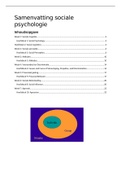 Complete samenvatting Sociale- en organisatie psychologie (colleges   literatuur)