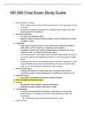 NR599 Final Exam Study Guide &lpar;with Midterm Guide & Review&rpar; Chamberlain College Of Nursing