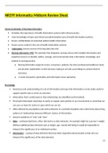 NR599 Informatics Midterm Review Sheet &lpar;LATEST&rpar; Chamberlain College Of Nursing