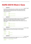 NURS 6501N Week 2 Quiz (40 out of 40) QUESTIONS AND ANSWERS 100% CORRECT A+ GRADE
