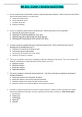 NR 226&colon; EXAM 2 REVIEW QUESTIONS