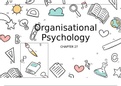 Summary  Organisational Psychology