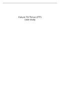 Failure TO Thrive (FTT) case study 