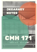 CMH 171 & 172 Lecture Notes 