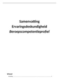 Beroepscompetentieprofiel Ervaringsdeskundigheid &lpar;BCP-E&rpar; 