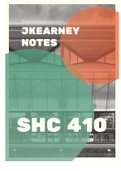 SHC 410 Lecture Notes: Theme 13,14,15,18