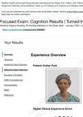 Esther Park _ Focused Exam Cognition Results_2020 | NURS 225 Shadow_Health_Objective Data Collection: 22.27 of 24 (92.79%)