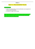 Summary  2804NRS Human Pathophysiology And Pharmacology (PNP)