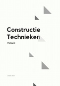 19/20 BEHAALD - VOLLEDIGE samenvatting Constructietechnieken - 1VAS - HOGENT