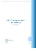 MRI tentamen casusuitwerking hersenen periode 7&sol;8
