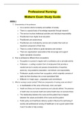 NUR UN1261 - Midterm Exam Study Guide.