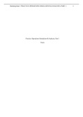 OPS 571Practice Operations Simulation & Analysis&comma; Part 1 &lpar;answered&rpar; Redlands Community College