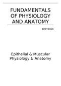 Fundamentals of Physiology and Anatomy FULL NOTES