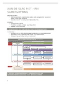 Samenvatting aan de slag met HRM &lpar;cursus&comma; powerpoints & notities&rpar;