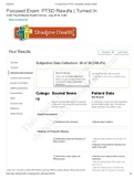 shadow health Focused Exam&colon; PTSD Results &vert; Turned In C487 Psych&sol;Mental Health Clinical 