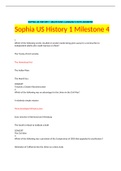 SOPHIA US HISTORY 1 MILESTONE 4 (2020/2021) WITH ANSWERS