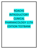 ROACHS INTRODUCTORY CLINICAL PHARMACOLOGY 11TH EDITION TESTBANK
