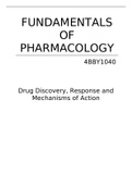Fundamentals of Drug Discovery, Response and Mechanisms of Action