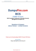New and Recently Updated BCS CISMP-V9 Dumps [2021]