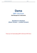  New and Recently Updated Dama DMF-1220 Dumps [2021]