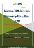 CertsLand New Release and Updated Salesforce Tableau-CRM-Einstein-Discovery-Consultant Dumps