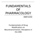 Fundamentals of Drug Modification on Neurotransmission, Receptors in the ANS