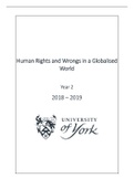 Human Rights and Wrongs UoY Year 2 FULL NOTES