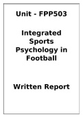 Essay Integrated Sport Psychology (FPP503) 