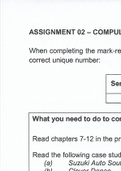 MNM3703 - Assignment 2 (mcq answers) 2021