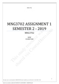 Summary MNG3702 Assignment 1 Semester 1 & 2 2021