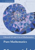 Edexcel Year 1 Pure Mathematics Textbook