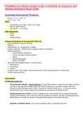 PHARMACOLO N3365 Complex Exam 3 &lpar;GRADED A&rpar; Questions and Answers Solutions Study Guide