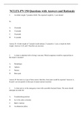 Exam (elaborations) NCLEX-PN 150 Questions with Answers and Rationale (NCLEX-PN) 