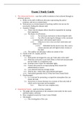 Exam 2 Study Guide (NEW UPDATE ) CJL3038