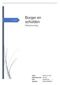 Verslag burger & schulden