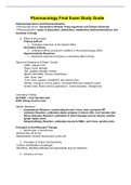 CNURSING 340 - Pharmacology Final Exam Study Guide&period;