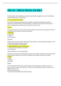 NR 511 NR511 FINAL EXAM 1