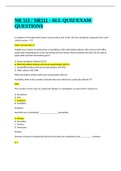 NR 511 NR511 - ALL QUIZ QUESTIONS