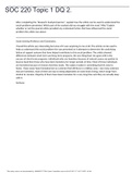 SOC 220 Topic 1 DQ 2&period;&comma;WELL EXPLAINED&period;