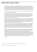 SOC 220 Topic 3 DQ 1&period;&comma;WELL EXPLAINED GRADED A&period;