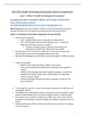 Tutorial Literature/References Notes - Health Technological Innovation and EU Competencies (EPH1025)