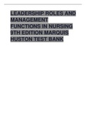 Leadership Roles and Management Functions in Nursing 9th Edition TBW 1